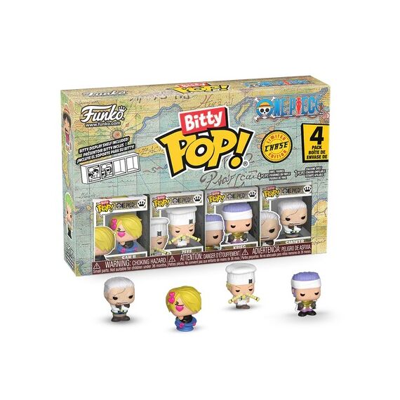 ONE PIECE - Bitty Pop 4 Pack 2.5cm - Sanji