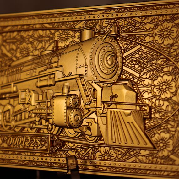 HARRY POTTER - The Polar Express 24k Gold Plated Train Ticket