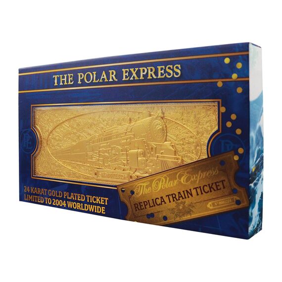 HARRY POTTER - The Polar Express 24k Gold Plated Train Ticket