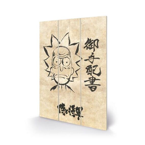 RICK & MORTY - Wanted - Wood Print 20x29.5cm