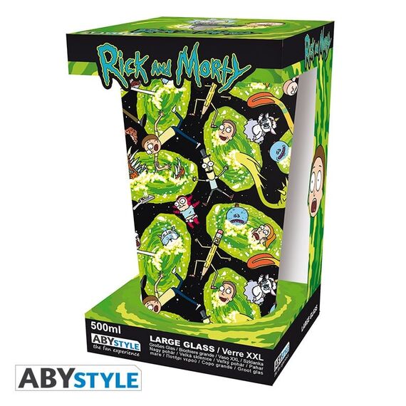 RICK & MORTY - Glass XXL 400ml - Portals
