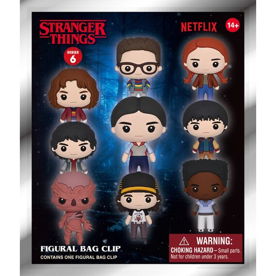 STRANGER THINGS - Series 6 - 3D Foam Bag Clip (Display 24 Pcs)