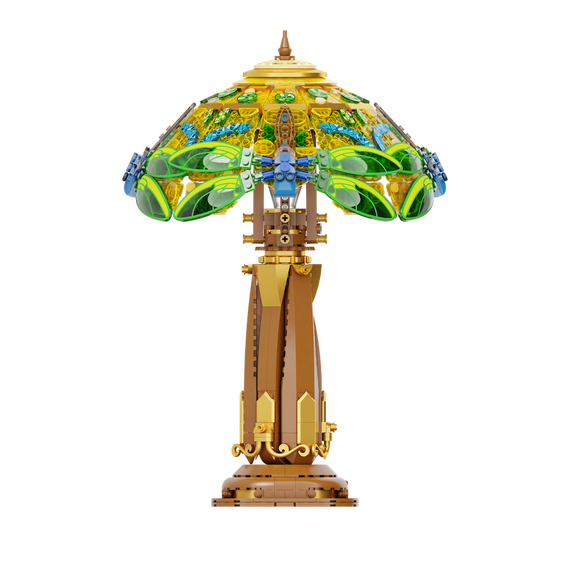 PANTASY - Stained Glass Table Lamp - Building block 1067 pcs