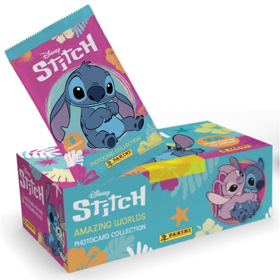 DISNEY - Stitch - Panini Display 24 Packets 5 Photo cards