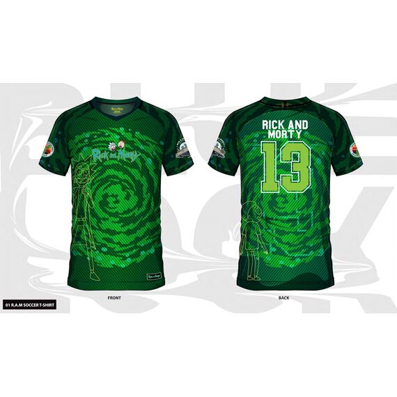 RICK & MORTY - Rick & Morty 13 - Soccer Jersey Men (XXL)