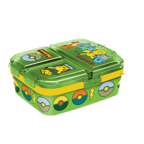 POKEMON - A wild Pikachu - Lunch Box multi compartment