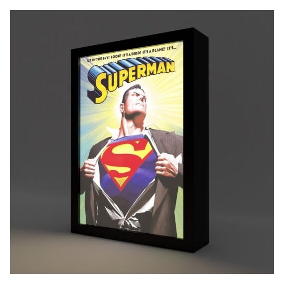 SUPERMAN - Framed LED Print 28x20x5cm
