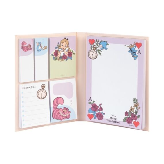 ALICE IN WONDERLAND - Sticky Notepad Set