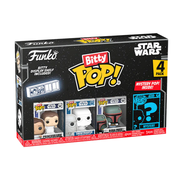 STAR WARS - Bitty Pop 4 Pack 2.5cm - Princess Leia