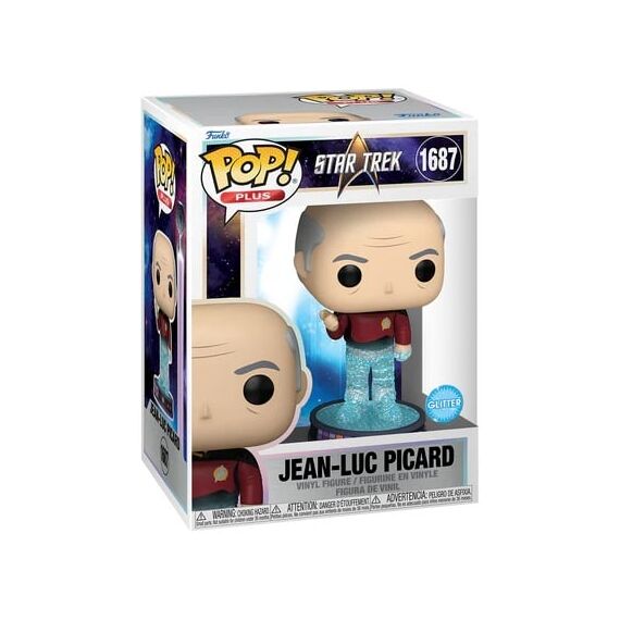 STAR TREK TRANSPORTER - POP Plus N° 1687 - Picard (Glitter)