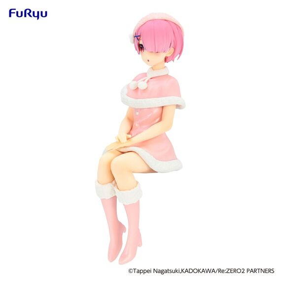 RE ZERO - Ram "Snow" - Statue Noodle Stopper 14cm