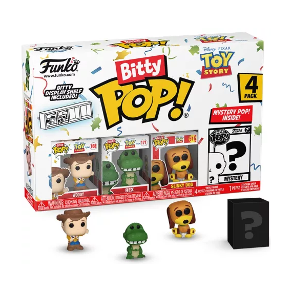 TOY STORY - Bitty Pop 4 Pack 2.5cm - Woody
