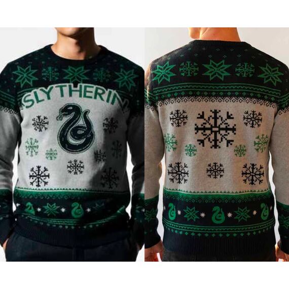 HARRY POTTER - Slytherin - Men Christmas Sweaters (M)