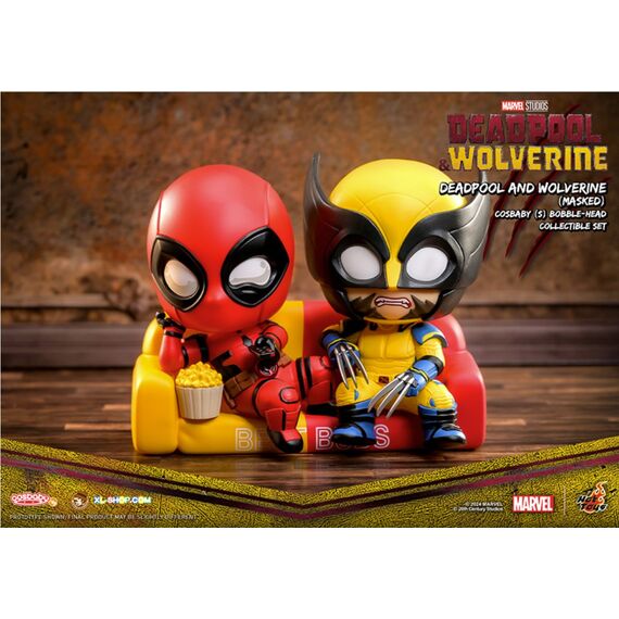 MARVEL - Cosbaby - Wave 5 - Deadpool & Wolverine Masked