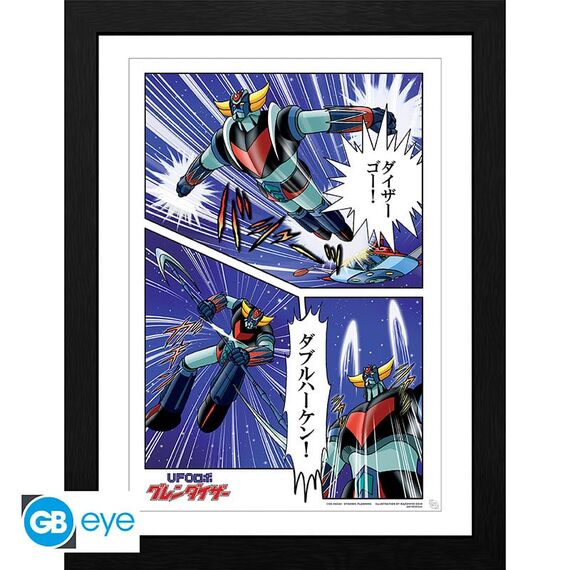GRENDIZER - Collector Print 30X40 - Grendizer in action