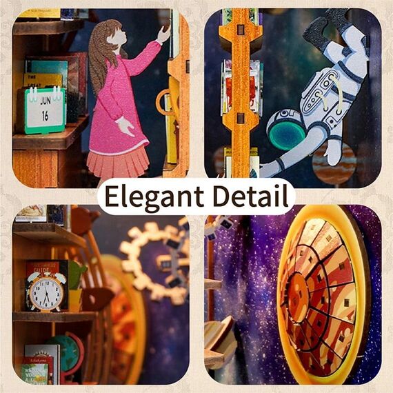 BOOK NOOK KIT - DIY- Interstellar - 247PCS + LED Light