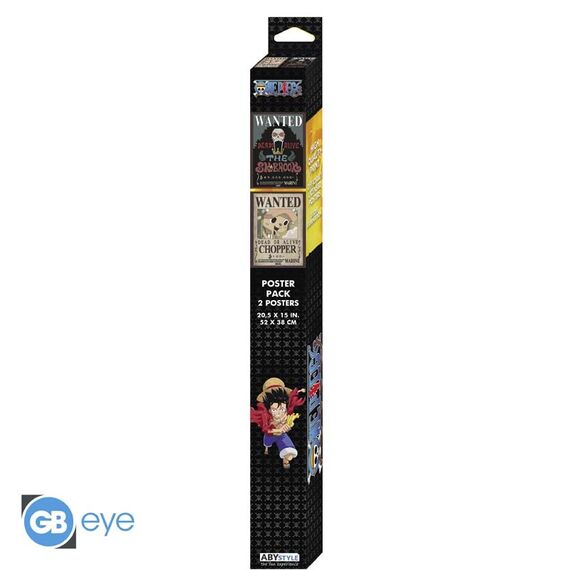 ONE PIECE - Wanted Chopper & Brook - Set 2 posters '52x38'