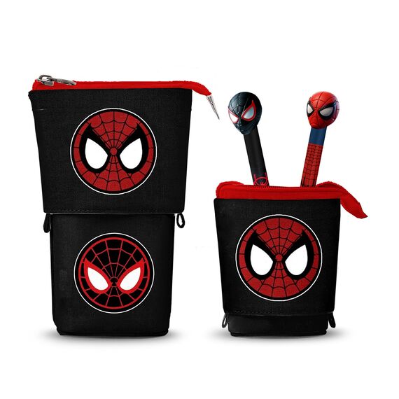 SPIDER-MAN - Vertical Pencil Case + 2 Gel Pen