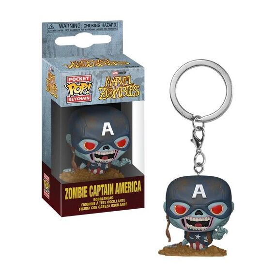 MARVEL ZOMBIES - Pocket Pop Keychain - Zombie Captain America