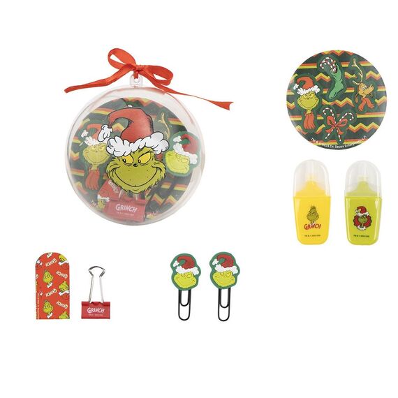 GRINCH - Xmas Bauble - Stationery Box - 7 pc.