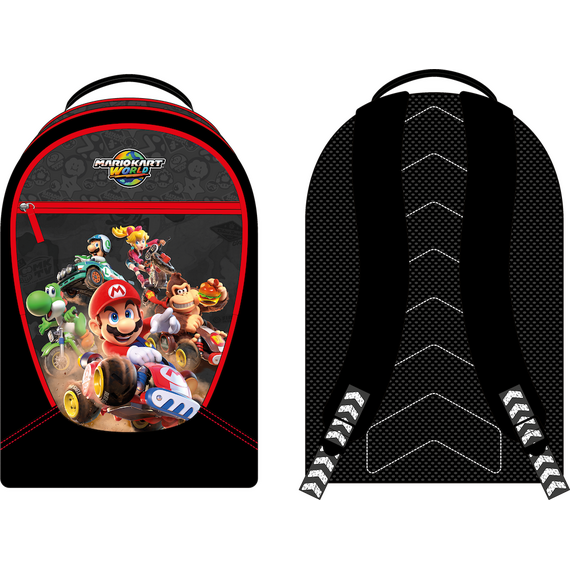 MARIO KART WORLD - 3 Compartiments BackPack '32x45x18cm'