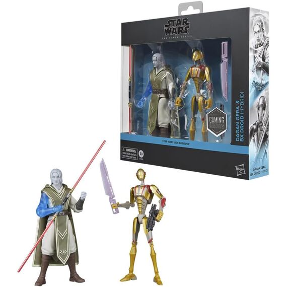 STAR WARS JEDI SURVIVOR - Dagan Gera & BX Droid - Black Series 15cm