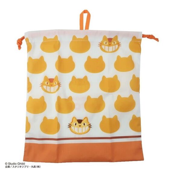 MY NEIGHBOR TOTORO - Silhouette Catbus - Satchel with lanyard 19x20cm