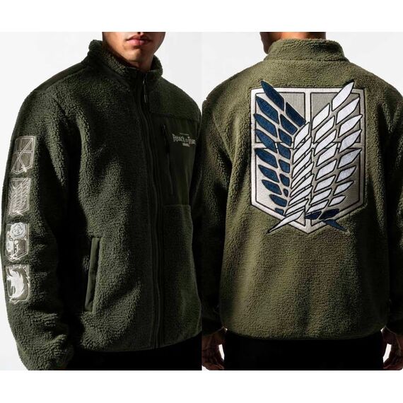 ATTACK ON TITAN - Survey Corps - Sherpa Jacket (L)