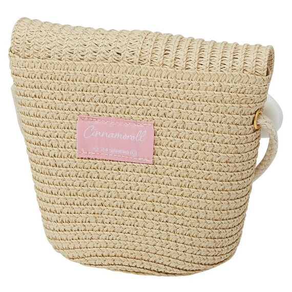 HELLO KITTY - Cinnamoroll - Straw crossbody bag 13.8x11.5cm