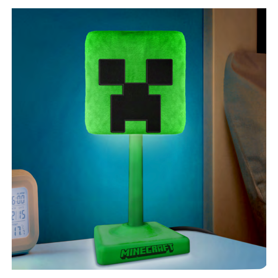 MINECRAFT - Creeper - 'SoftGlo' Fluffy Décorative Lamp