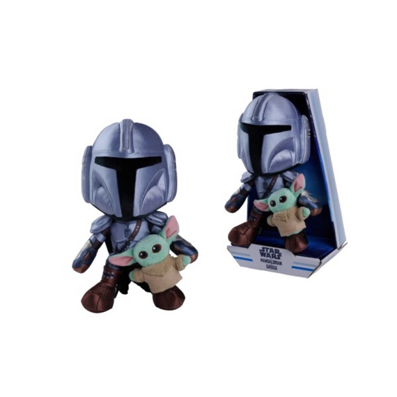 MANDALORIAN avec mini Grogu - Plush Toy 25cm