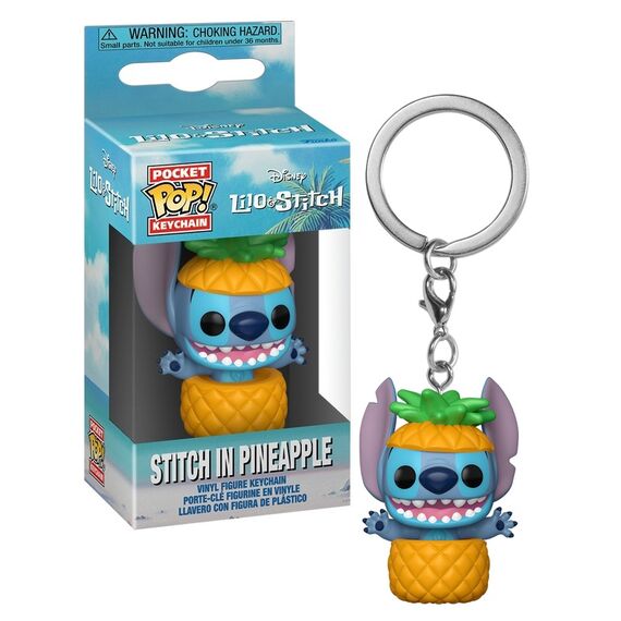 LILO & STITCH - Pocket Pop Keychains - Stitch in Pineapple