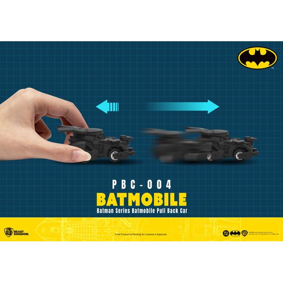 DC - Batman series Batmobile Pull Back Car - Set 6 Fig. Blind Box 5cm