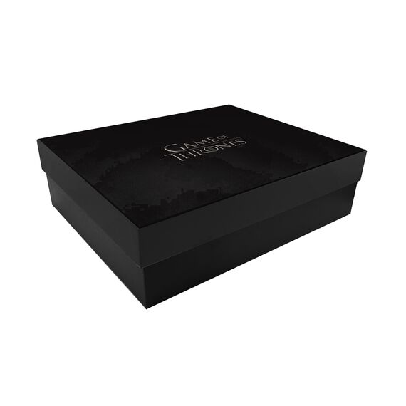 GAME OF THRONES - Set with 4 engraved whiskey glasses