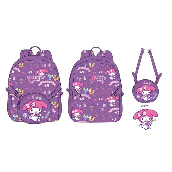 MY MELODY - Must - Backpack + detachable shoulder bag