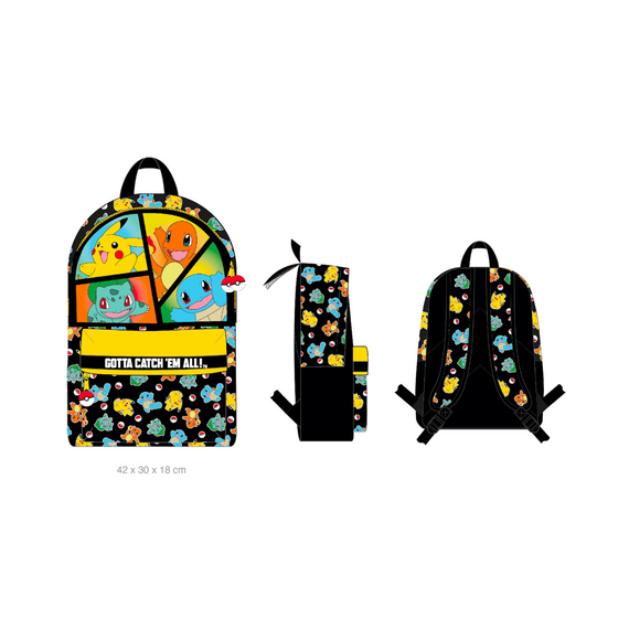 POKEMON - Starter - 2 Compartments BackPack '42x30x18cm'