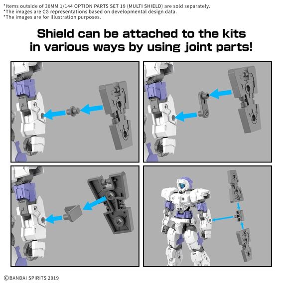 30MM - 1/144 Option parts set 19 (Multi Shield) - Model Kit