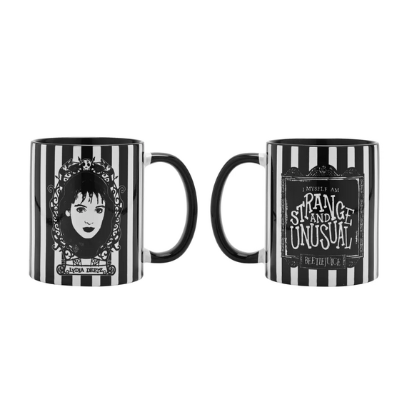 BEETLEJUICE - Black&White - Lydia - Inner Colored Mug