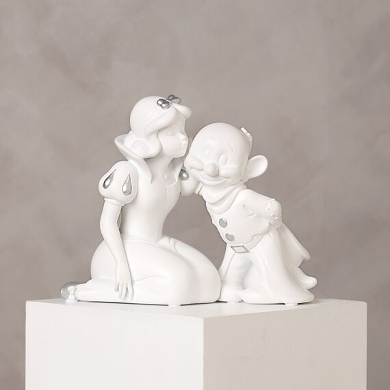 DISNEY - 'White&Silver' - Snow White & Dopey - Money Bank - 17cm