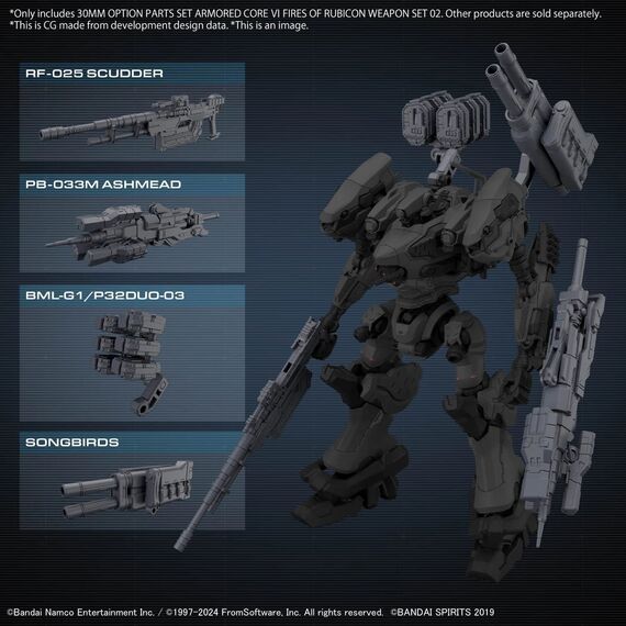 Armored Core - Option parts set Armored Core VI Weapon set 02 - Model Kit