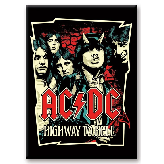 AC/DC - Highway To Hell - Magnet 6.3x8.9cm
