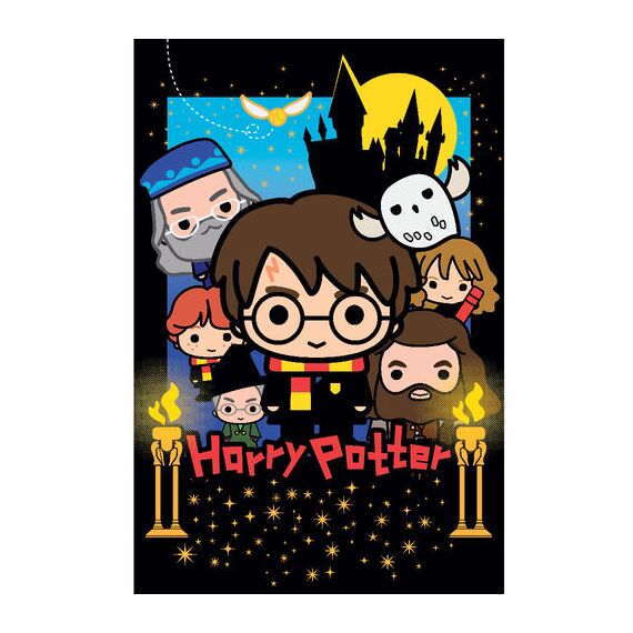 HARRY POTTER - Lenticular Puzzle 3D 300P '31x23cm' & Plush Toy