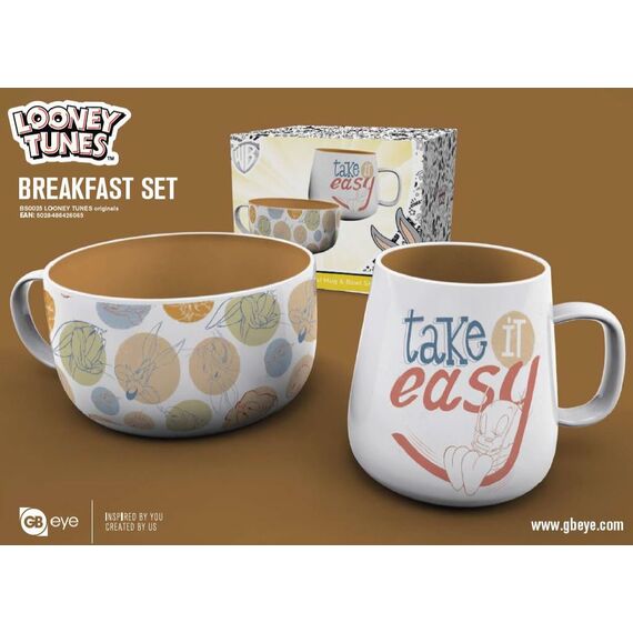 LOONEY TUNES - Breakfast Set - Bowl & mug - Orginals