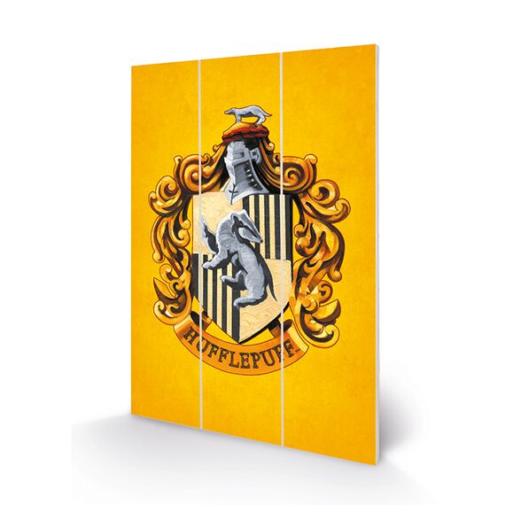 HARRY POTTER - Hufflepuff Crest - Wood Print 20x29.5