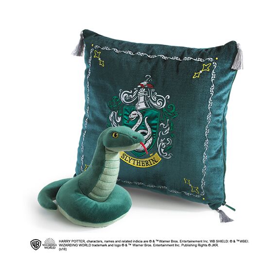 HARRY POTTER - Plush & cushion 34x34 - Slytherin