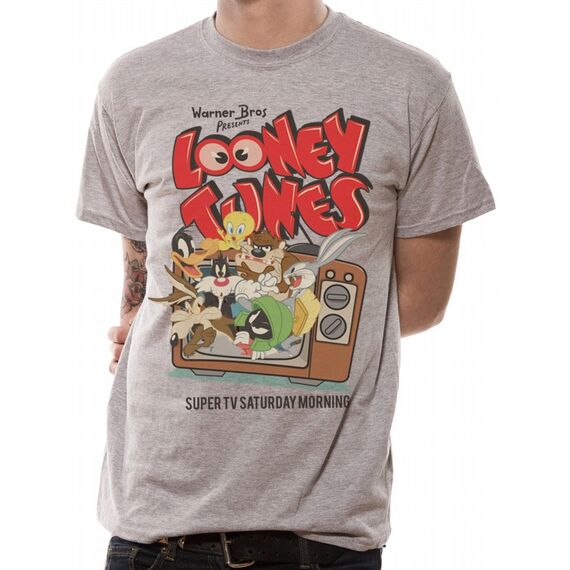 LOONEY TUNES - T-Shirt IN A TUBE- Retro TV (L)