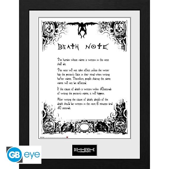 DEATH NOTE - Collector Print 30X40 - Death Note