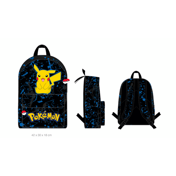 POKEMON - Pikachu - 1 Compartment BackPack '42x30x18cm'