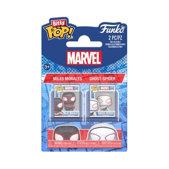 SPIDER-MAN - Bitty Pop 2 Pack 2.5cm - Miles Morales & Gwen