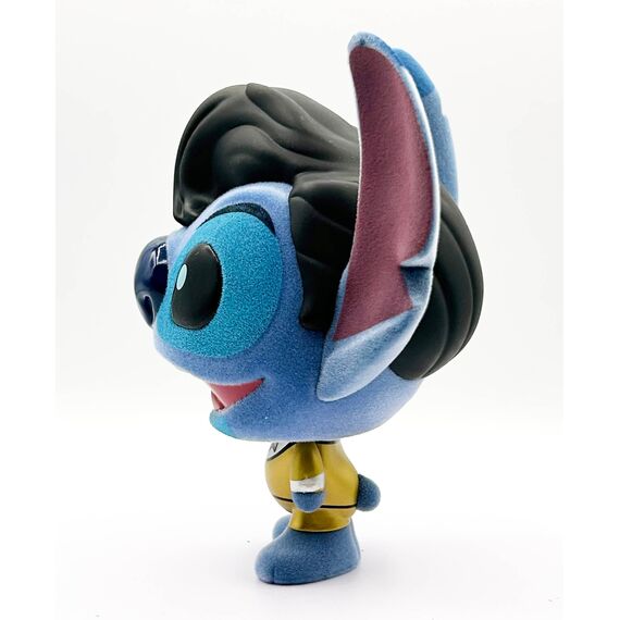 STITCH - Elvis Gold Suit - Bhunny Flocked Vinyl Figure - 10cm